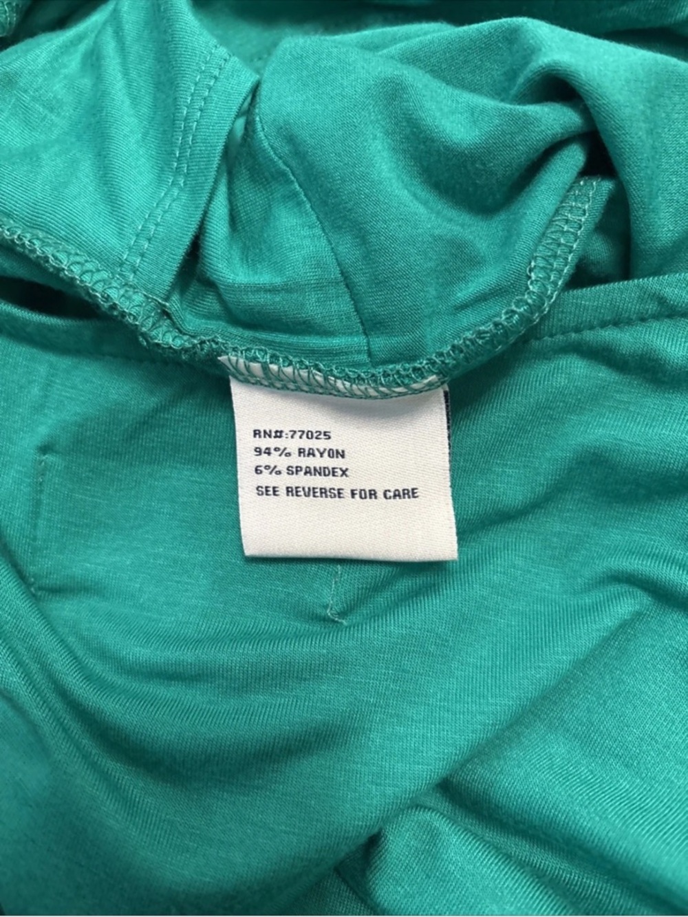 Completely Me By Liz Lange Women’s V-neck Ruched Dress Size 1X Green - Picture 9 of 16